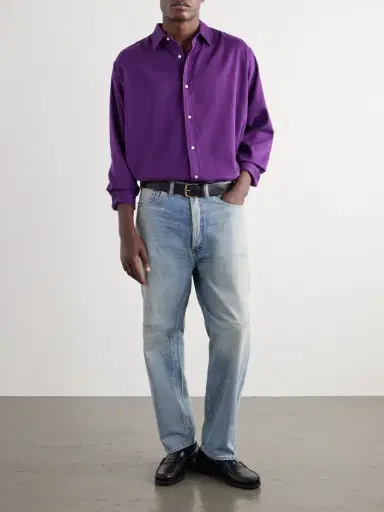 A.PRESSE No. 37 Wide-Leg Distressed Jeans - Men | Thumbnail 2 A.PRESSE No. 37 Wide-Leg Distressed Jeans - Men | Thumbnail 2