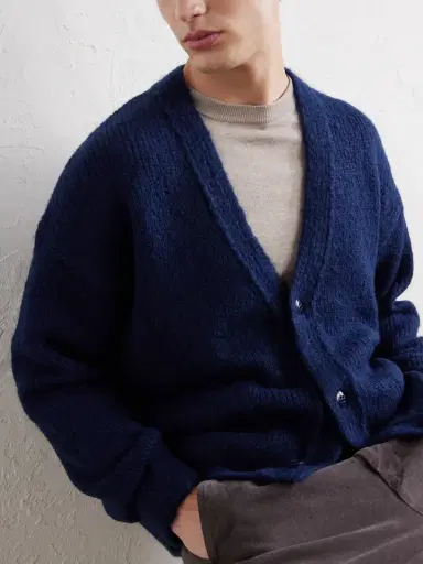 Folk Knitted Cardigan - Men | Thumbnail 5 Folk Knitted Cardigan - Men | Thumbnail 5