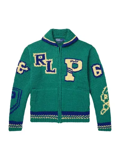 Polo Ralph Lauren Intarsia-Knit Wool Zip-Up Sweater - Men | Thumbnail 1 Polo Ralph Lauren Intarsia-Knit Wool Zip-Up Sweater - Men | Thumbnail 1