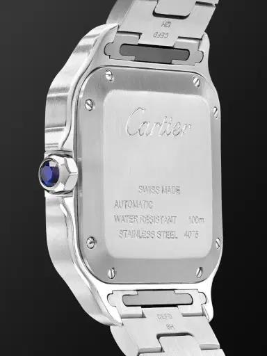 Cartier Santos de Medium Automatic 35.1mm Interchangeable 18-Karat Gold, Stainless Steel and Leather Watch, Ref. No. W2SA0016 - Men | Thumbnail 4 Cartier Santos de Medium Automatic 35.1mm Interchangeable 18-Karat Gold, Stainless Steel and Leather Watch, Ref. No. W2SA0016 - Men | Thumbnail 4
