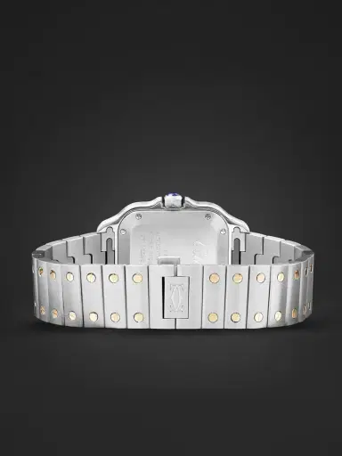 Cartier Santos de Medium Automatic 35.1mm Interchangeable 18-Karat Gold, Stainless Steel and Leather Watch, Ref. No. W2SA0016 - Men | Thumbnail 6 Cartier Santos de Medium Automatic 35.1mm Interchangeable 18-Karat Gold, Stainless Steel and Leather Watch, Ref. No. W2SA0016 - Men | Thumbnail 6