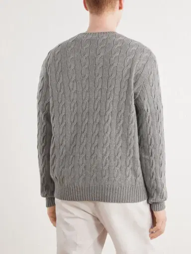 Ralph Lauren Purple Label Cashmere Cable-Knit Sweater - Men | Thumbnail 4 Ralph Lauren Purple Label Cashmere Cable-Knit Sweater - Men | Thumbnail 4