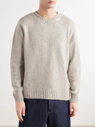 Folk Chain Mélange Wool-Blend Sweater - Men | Thumbnail 3 Folk Chain Mélange Wool-Blend Sweater - Men | Thumbnail 3