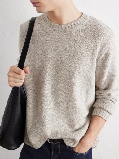 Folk Chain Mélange Wool-Blend Sweater - Men | Thumbnail 5 Folk Chain Mélange Wool-Blend Sweater - Men | Thumbnail 5