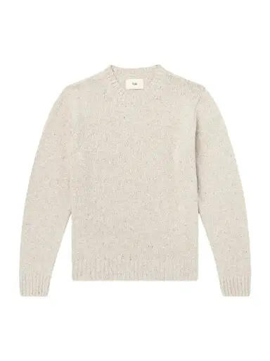 Folk Chain Mélange Wool-Blend Sweater - Men | Thumbnail 1 Folk Chain Mélange Wool-Blend Sweater - Men | Thumbnail 1