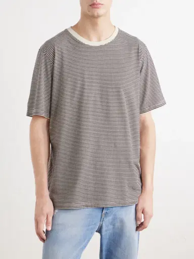 Folk Striped Cotton-Jersey T-Shirt - Men | Thumbnail 3 Folk Striped Cotton-Jersey T-Shirt - Men | Thumbnail 3