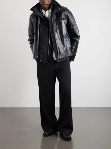 Sacai Leather Down Jacket - Men | Thumbnail 2 Sacai Leather Down Jacket - Men | Thumbnail 2