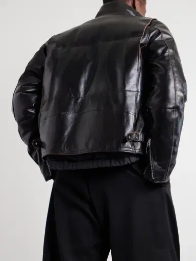 Sacai Leather Down Jacket - Men | Thumbnail 6 Sacai Leather Down Jacket - Men | Thumbnail 6
