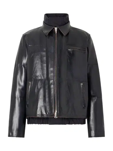 Sacai Leather Down Jacket - Men | Thumbnail 1 Sacai Leather Down Jacket - Men | Thumbnail 1