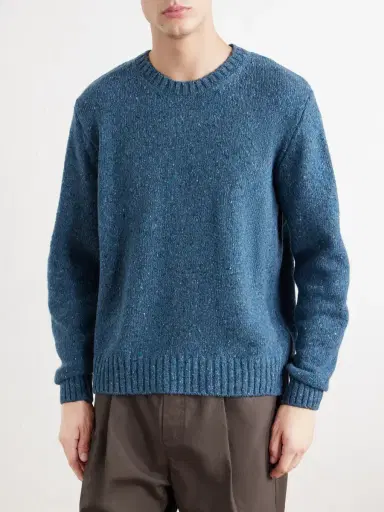 Folk Chain Mélange Wool-Blend Sweater - Men | Thumbnail 3 Folk Chain Mélange Wool-Blend Sweater - Men | Thumbnail 3