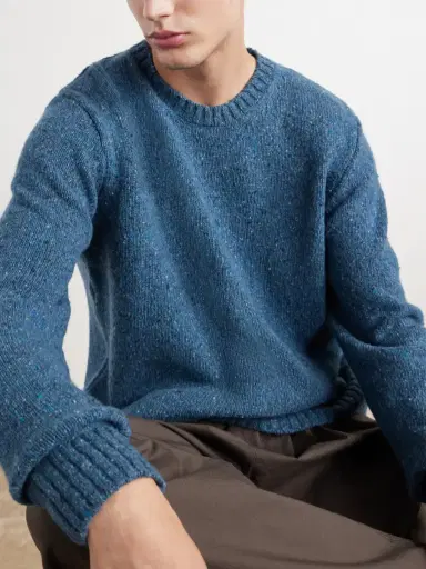 Folk Chain Mélange Wool-Blend Sweater - Men | Thumbnail 5 Folk Chain Mélange Wool-Blend Sweater - Men | Thumbnail 5
