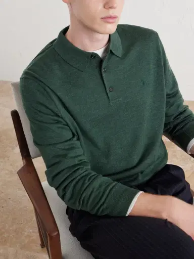 Polo Ralph Lauren Logo-Embroidered Wool Polo Sweater - Men | Thumbnail 5 Polo Ralph Lauren Logo-Embroidered Wool Polo Sweater - Men | Thumbnail 5