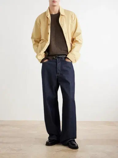 Folk Perforated Mélange Merino Wool Sweater - Men | Thumbnail 2 Folk Perforated Mélange Merino Wool Sweater - Men | Thumbnail 2