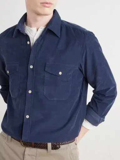 Boglioli Cotton-Corduroy Shirt - Men | Thumbnail 5 Boglioli Cotton-Corduroy Shirt - Men | Thumbnail 5