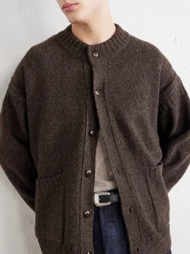 Folk Knitted Cardigan - Men | Thumbnail 5 Folk Knitted Cardigan - Men | Thumbnail 5