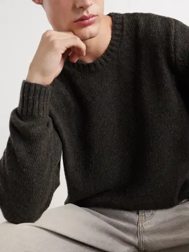 Folk Chain Mélange Wool-Blend Sweater - Men | Thumbnail 5 Folk Chain Mélange Wool-Blend Sweater - Men | Thumbnail 5