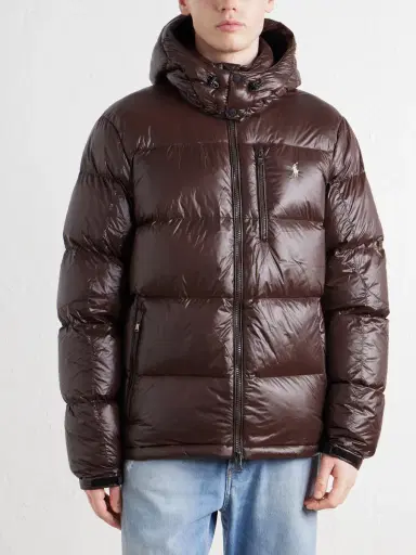Polo Ralph Lauren Logo-Embroidered Quilted Recycled-Shell Hooded Down Jacket - Men | Thumbnail 3 Polo Ralph Lauren Logo-Embroidered Quilted Recycled-Shell Hooded Down Jacket - Men | Thumbnail 3