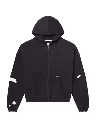 Nahmias Distressed Cotton-Jersey Zip-Up Hoodie - Men | Thumbnail 1 Nahmias Distressed Cotton-Jersey Zip-Up Hoodie - Men | Thumbnail 1