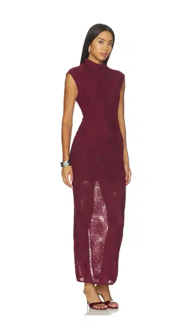 ROTATE Flower Mesh Maxi Dress | Thumbnail 2 ROTATE Flower Mesh Maxi Dress | Thumbnail 2