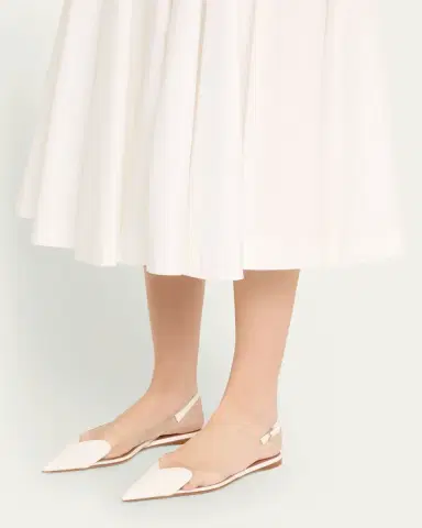Alaïa Coeur Heart Clear Slingback Ballerina Flats | Thumbnail 2 Alaïa Coeur Heart Clear Slingback Ballerina Flats | Thumbnail 2