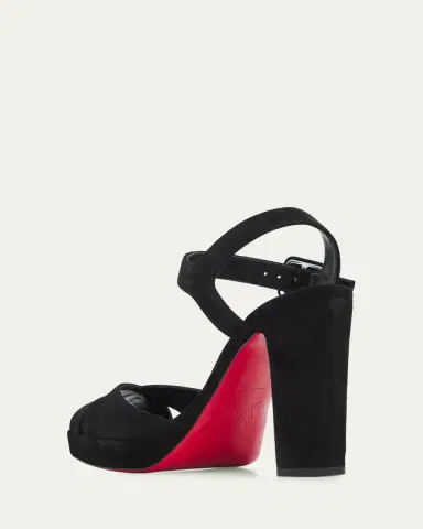 Christian Louboutin 100mm Cora Suede Platform Sandals | Thumbnail 4 Christian Louboutin 100mm Cora Suede Platform Sandals | Thumbnail 4