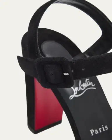 Christian Louboutin 100mm Cora Suede Platform Sandals | Thumbnail 5 Christian Louboutin 100mm Cora Suede Platform Sandals | Thumbnail 5