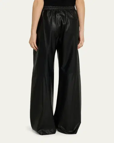 Maison Margiela Faux Leather Wide-Leg Pants | Thumbnail 3 Maison Margiela Faux Leather Wide-Leg Pants | Thumbnail 3