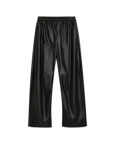 Maison Margiela Faux Leather Wide-Leg Pants | Thumbnail 1 Maison Margiela Faux Leather Wide-Leg Pants | Thumbnail 1