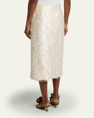 Proenza Schouler Dalma Chrysanthemum Jacquard Skirt | Thumbnail 7 Proenza Schouler Dalma Chrysanthemum Jacquard Skirt | Thumbnail 7