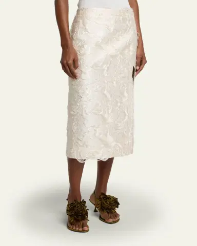 Proenza Schouler Dalma Chrysanthemum Jacquard Skirt | Thumbnail 8 Proenza Schouler Dalma Chrysanthemum Jacquard Skirt | Thumbnail 8