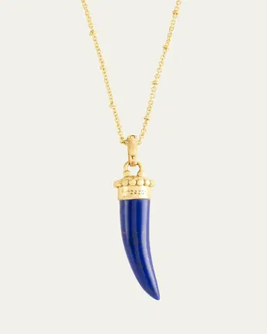 Anabel Aram Jewelry Forza Stone Horn Charm, Lapis Lazuli | Thumbnail 4 Anabel Aram Jewelry Forza Stone Horn Charm, Lapis Lazuli | Thumbnail 4