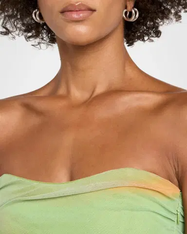 Retrofête Isadore Strapless Ruched Dress | Thumbnail 5 Retrofête Isadore Strapless Ruched Dress | Thumbnail 5