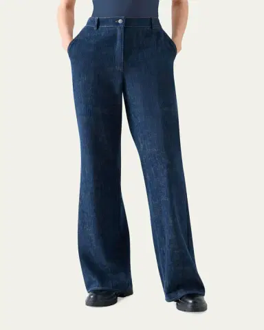 Akris punto Celia Denim Winter Pants | Thumbnail 2 Akris punto Celia Denim Winter Pants | Thumbnail 2