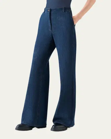 Akris punto Celia Denim Winter Pants | Thumbnail 4 Akris punto Celia Denim Winter Pants | Thumbnail 4