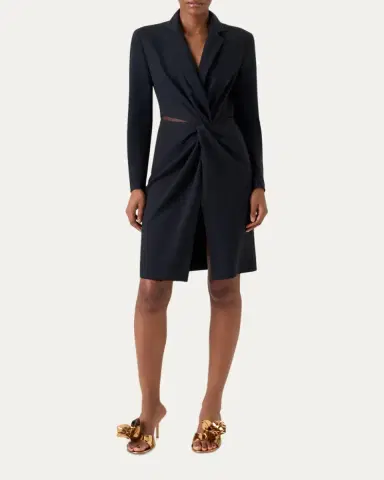 Akris Twisted Waist Cutout Blazer Dress | Thumbnail 4 Akris Twisted Waist Cutout Blazer Dress | Thumbnail 4