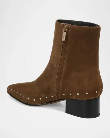 Vince 40mm August Studded Suede Ankle Boots | Thumbnail 3 Vince 40mm August Studded Suede Ankle Boots | Thumbnail 3