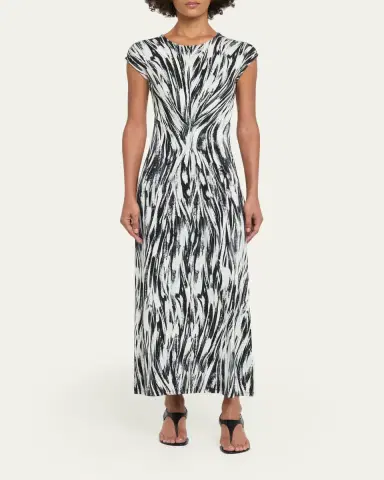 Proenza Schouler White Label Miranda Belted A-Line Maxi Dress | Thumbnail 2 Proenza Schouler White Label Miranda Belted A-Line Maxi Dress | Thumbnail 2