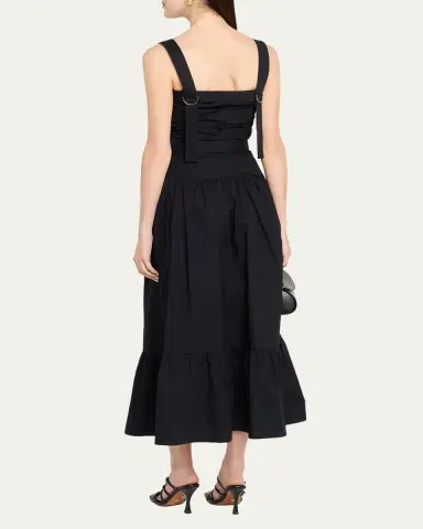Proenza Schouler White Label Miranda Belted A-Line Maxi Dress | Thumbnail 6 Proenza Schouler White Label Miranda Belted A-Line Maxi Dress | Thumbnail 6