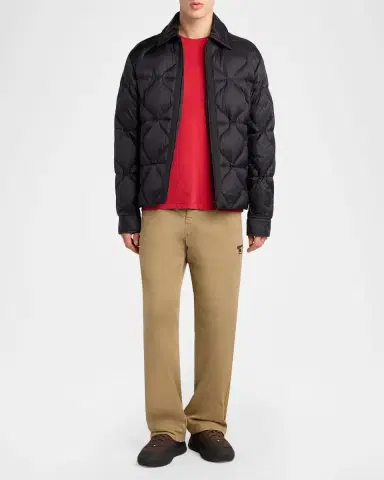 Moncler Men's Ashmere Short Down Shirt Jacket | Thumbnail 2 Moncler Men's Ashmere Short Down Shirt Jacket | Thumbnail 2