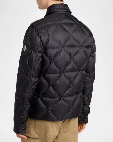 Moncler Men's Ashmere Short Down Shirt Jacket | Thumbnail 3 Moncler Men's Ashmere Short Down Shirt Jacket | Thumbnail 3