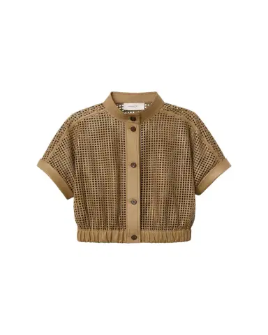 Lafayette 148 New York Laser Cutout Leather Jacket | Thumbnail 1 Lafayette 148 New York Laser Cutout Leather Jacket | Thumbnail 1