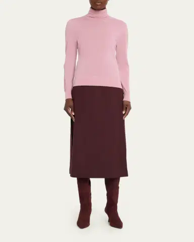 Lafayette 148 New York A-Line Stretch Wool Midi Skirt | Thumbnail 2 Lafayette 148 New York A-Line Stretch Wool Midi Skirt | Thumbnail 2