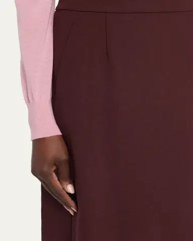 Lafayette 148 New York A-Line Stretch Wool Midi Skirt | Thumbnail 5 Lafayette 148 New York A-Line Stretch Wool Midi Skirt | Thumbnail 5