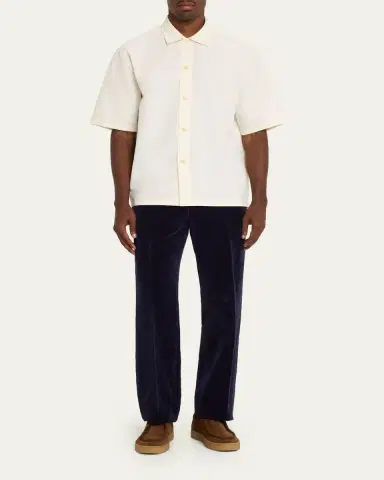 Jil Sander Cotton-Linen Velvet Trousers | Thumbnail 2 Jil Sander Cotton-Linen Velvet Trousers | Thumbnail 2