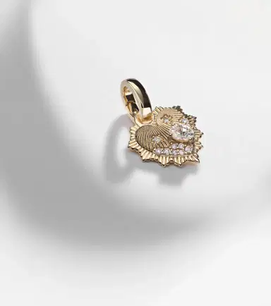 Foundrae Heart Love Token Mini 18kt gold pendant with diamonds | Thumbnail 2 Foundrae Heart Love Token Mini 18kt gold pendant with diamonds | Thumbnail 2