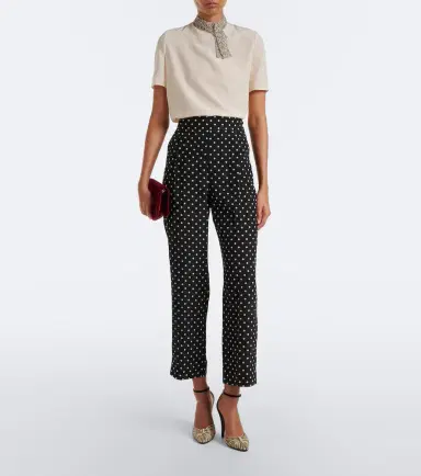 Valentino Embellished silk crêpe de chine top | Thumbnail 4 Valentino Embellished silk crêpe de chine top | Thumbnail 4