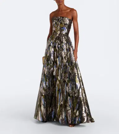 Elie Saab Embellished silk-blend bustier gown | Thumbnail 2 Elie Saab Embellished silk-blend bustier gown | Thumbnail 2
