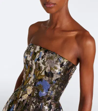 Elie Saab Embellished silk-blend bustier gown | Thumbnail 6 Elie Saab Embellished silk-blend bustier gown | Thumbnail 6