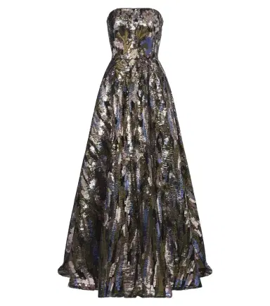 Elie Saab Embellished silk-blend bustier gown | Thumbnail 1 Elie Saab Embellished silk-blend bustier gown | Thumbnail 1