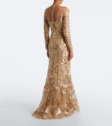 Elie Saab Embroidered sequined tulle gown | Thumbnail 4 Elie Saab Embroidered sequined tulle gown | Thumbnail 4